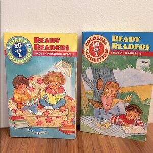 Ready Readers 10-in-1 Collection Books Preschool - Grade 3 Kids Children’s Set